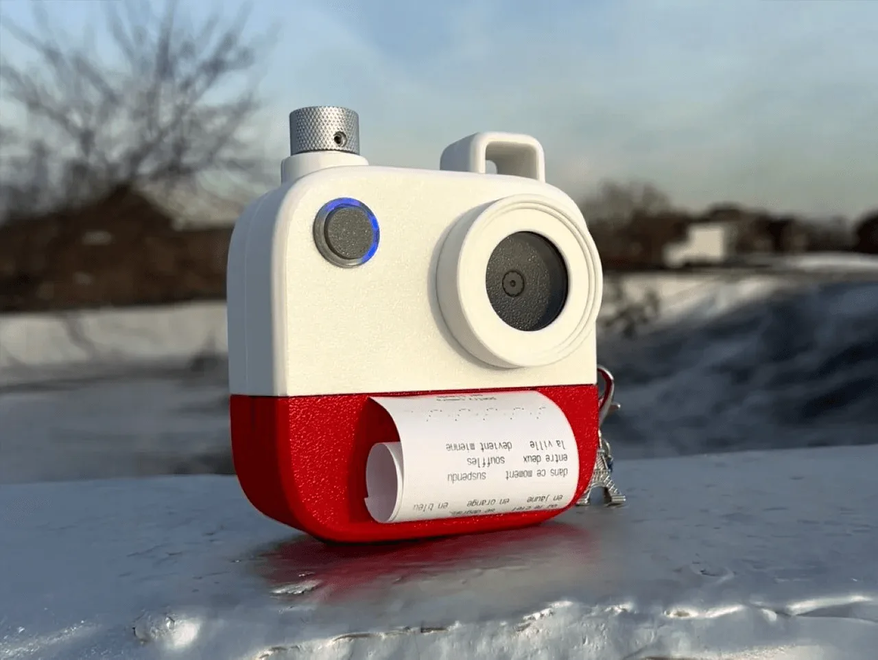 Poetry Camera – 3D tištěný fotoaparát s AI, který tiskne básně