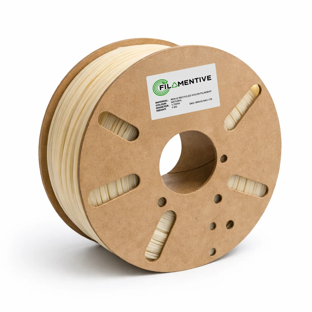 Béžový filament Filamentive rPA12 na kartonové cívce