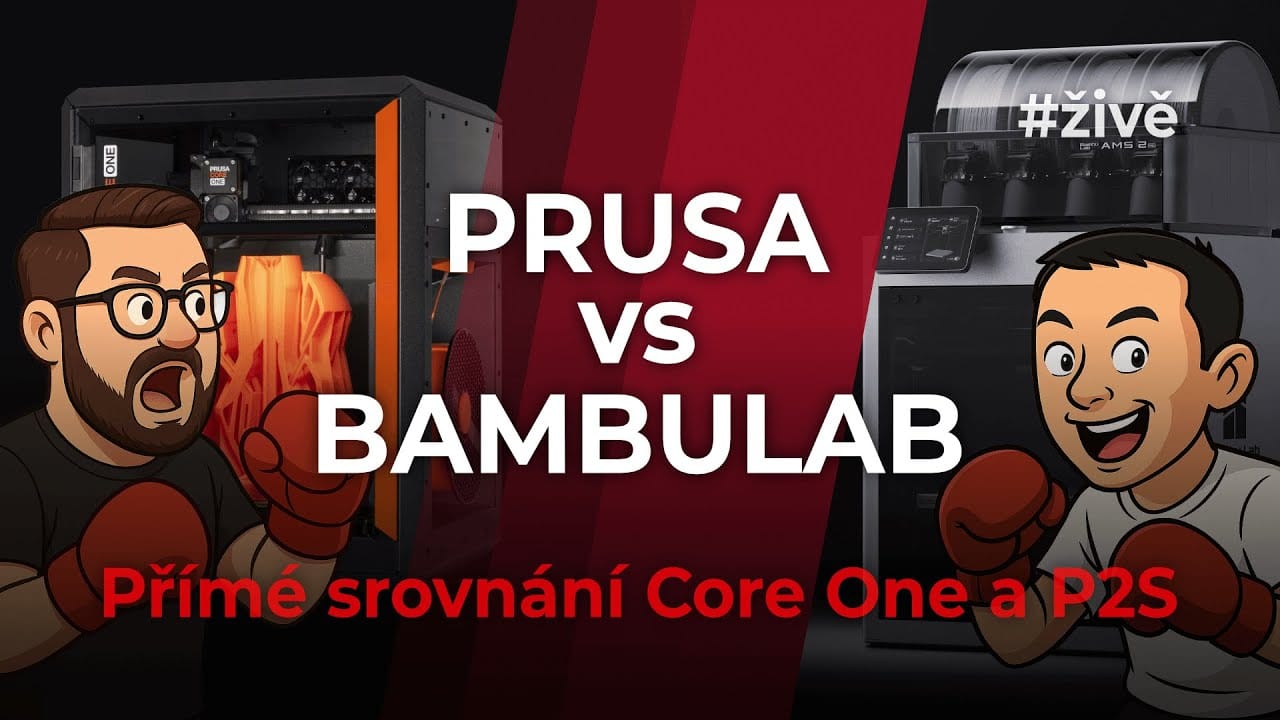 Prusa Core One vs. Bambu Lab P2S: upřímné srovnání