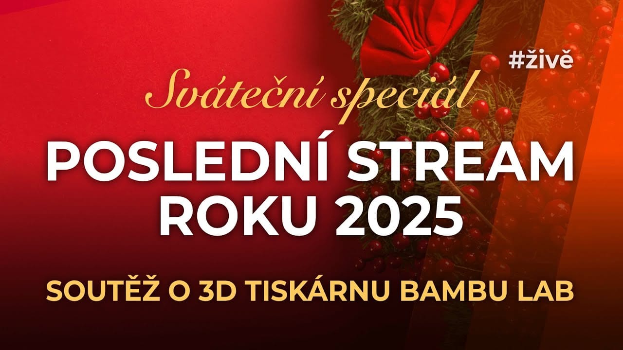 Poslední stream roku 2025: soutěže, dárky a bilancování