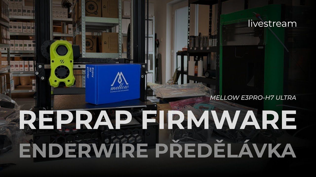 Enderwire na RepRapFirmware: pokus o první tisk