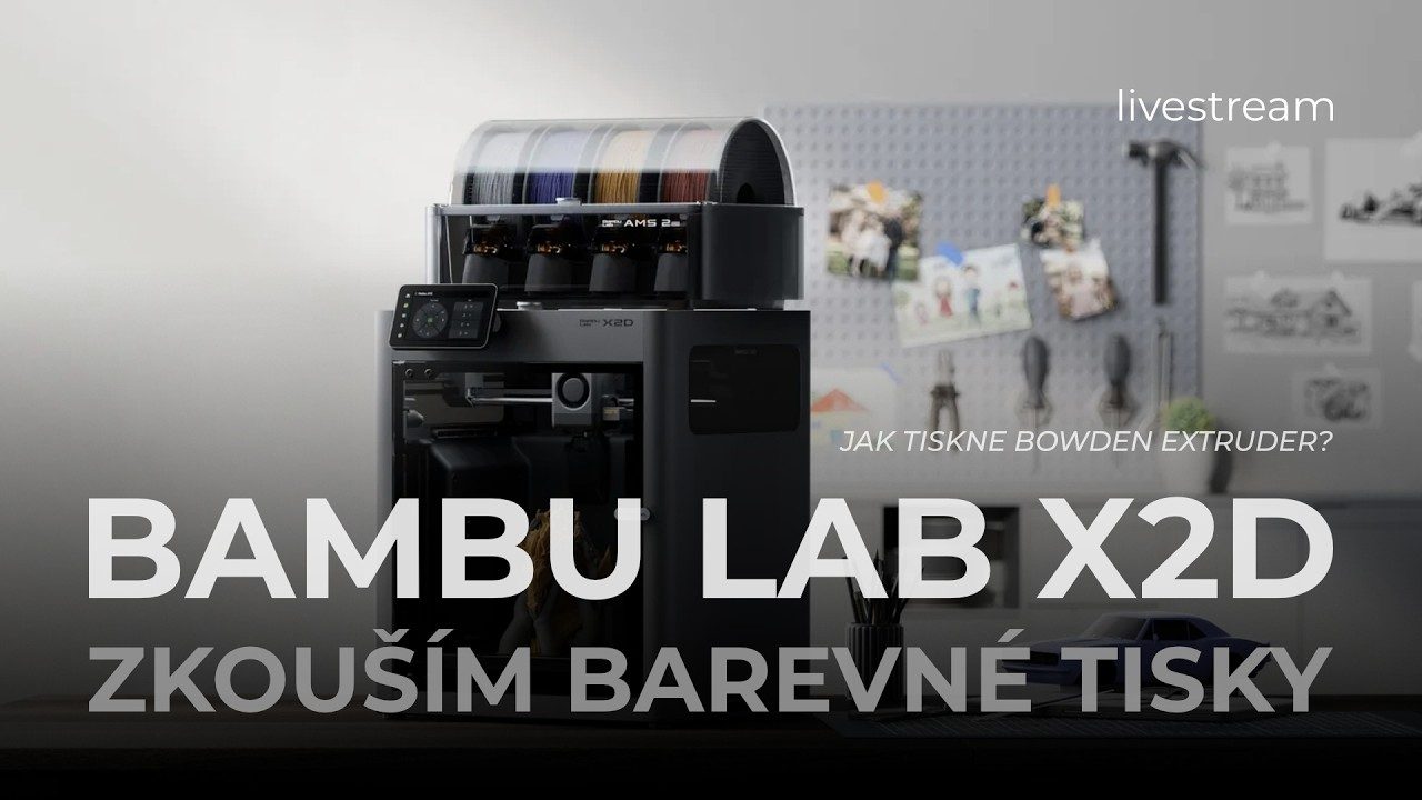 Bambu Lab X2D: barevné tisky a test druhého hotendu
